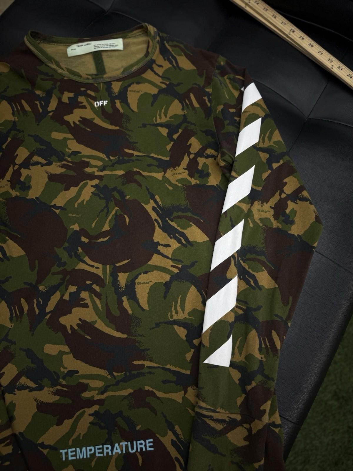 Off-White Off White Camouflage Long Sleeve Tshirt Size XL “Temperature Size US XL / EU 56 / 4 - 4 Thumbnail
