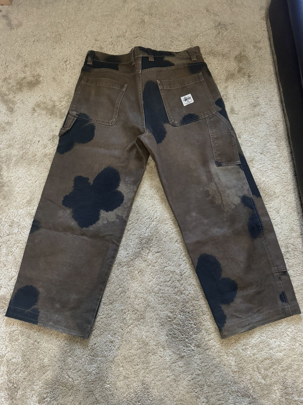 Stussy Stussy Floral Dye Work Pants Double Knee | Grailed