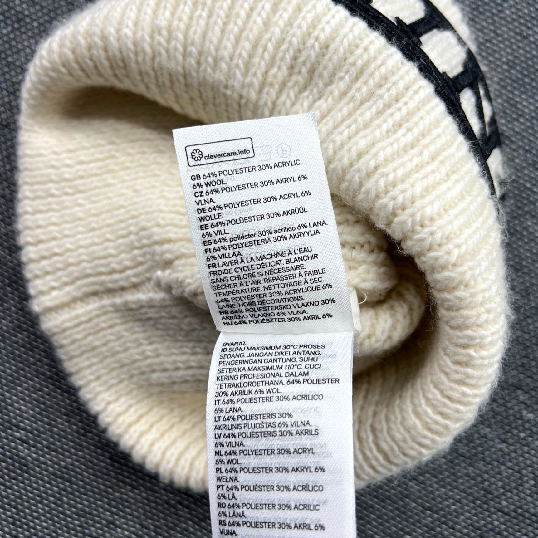 H&M H&M Pringle of Scotland Black Beanie Hat One Size Unisex Adults Knit Acrylic Cuffed Ladies? Size ONE SIZE - 4 Thumbnail