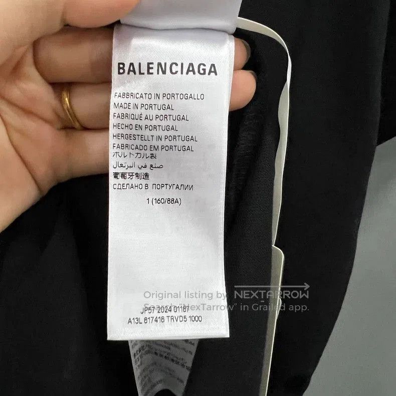 Balenciaga Balenciaga Black Embroidered Polo Shirt. Size US S / EU 44-46 / 1 - 5 Thumbnail