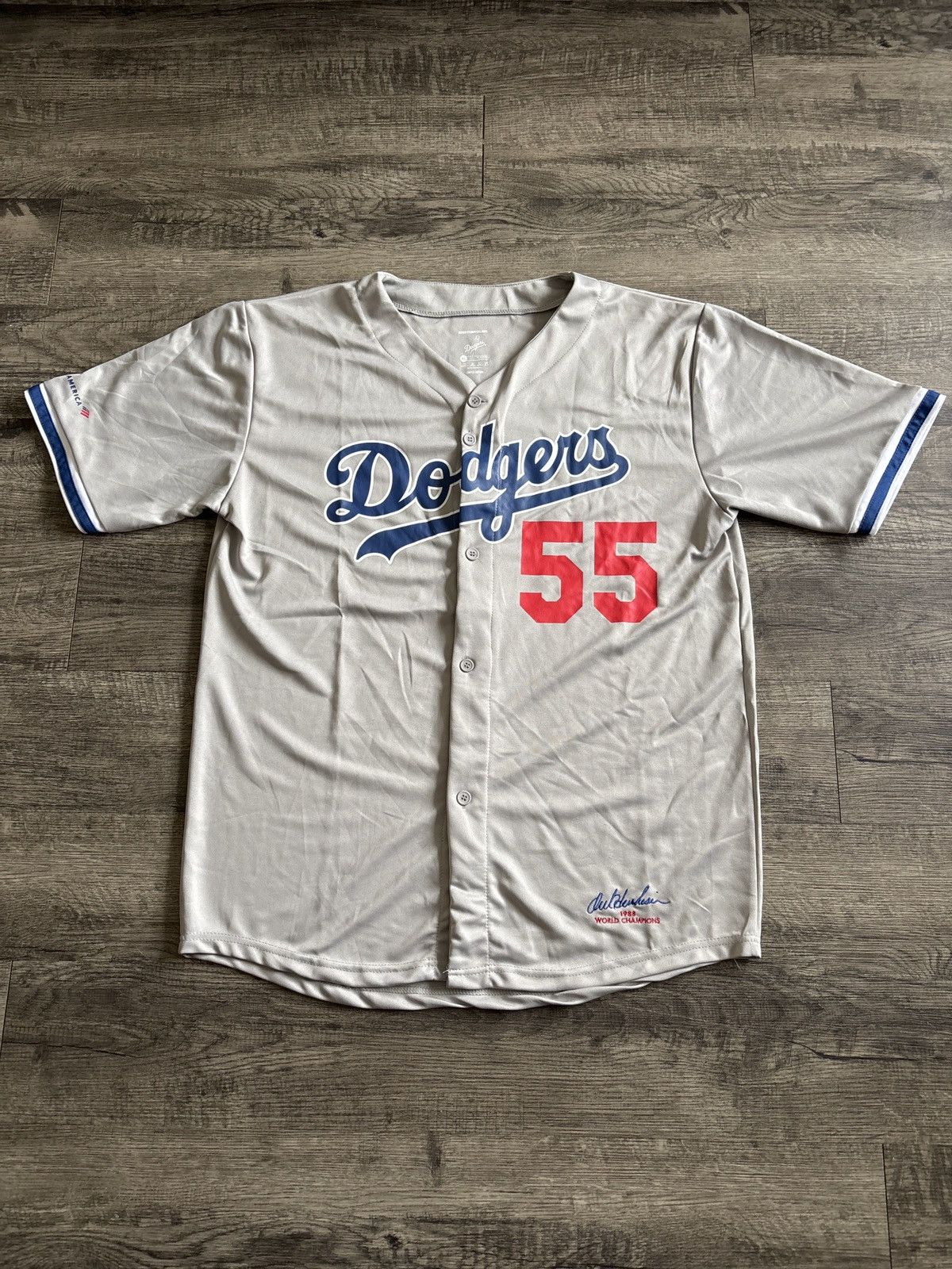 Orel Hershiser Los Angeles Dodgers SGA Throwback Jersey XL