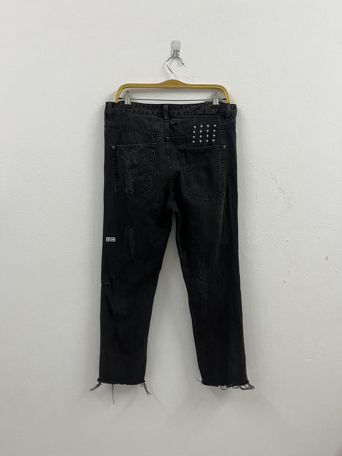 Ksubi Chitch Chop Rat Attack Black Distressed Jeans Size US 32 / EU 48 - 7 Thumbnail