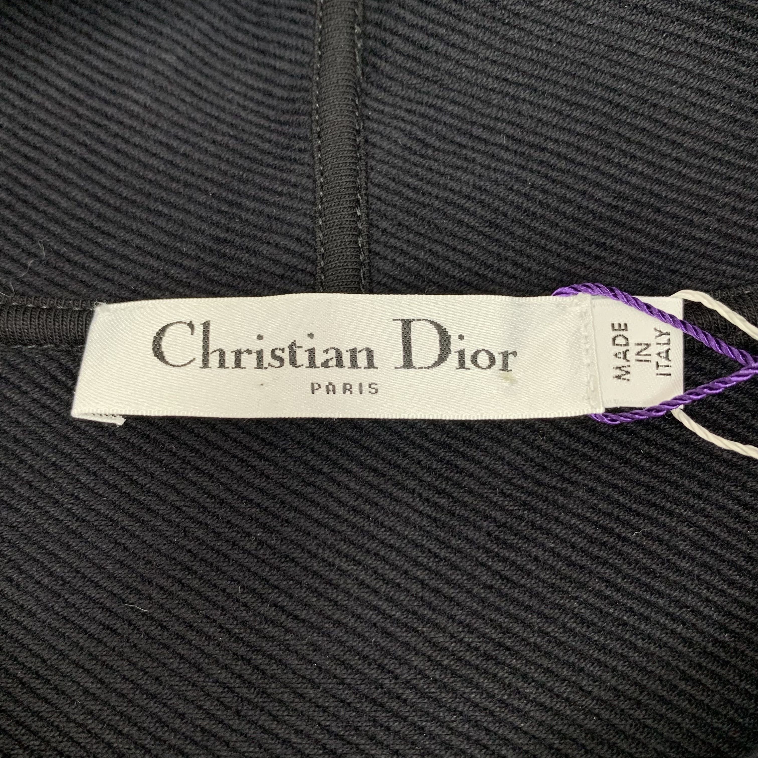 Dior Dior Black Floral Logo Hoodie (Size XS) Size US XS / EU 42 / 0 - 2 Thumbnail