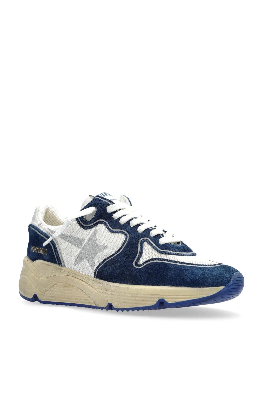 GOLDEN GOOSE Running Sole Women's Wht/Blu Sneakers New