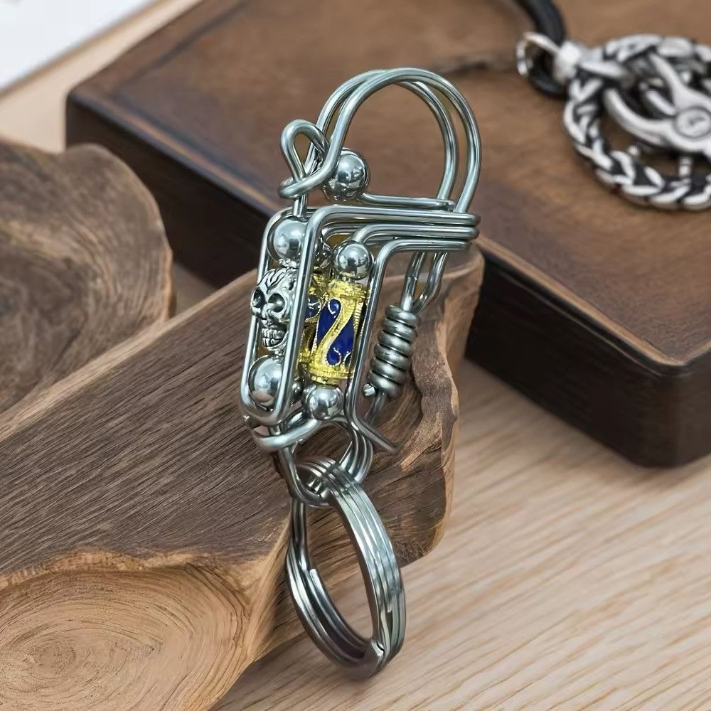 Vintage Handmade Skull Head Mechanical key decoration Size ONE SIZE - 1 Thumbnail
