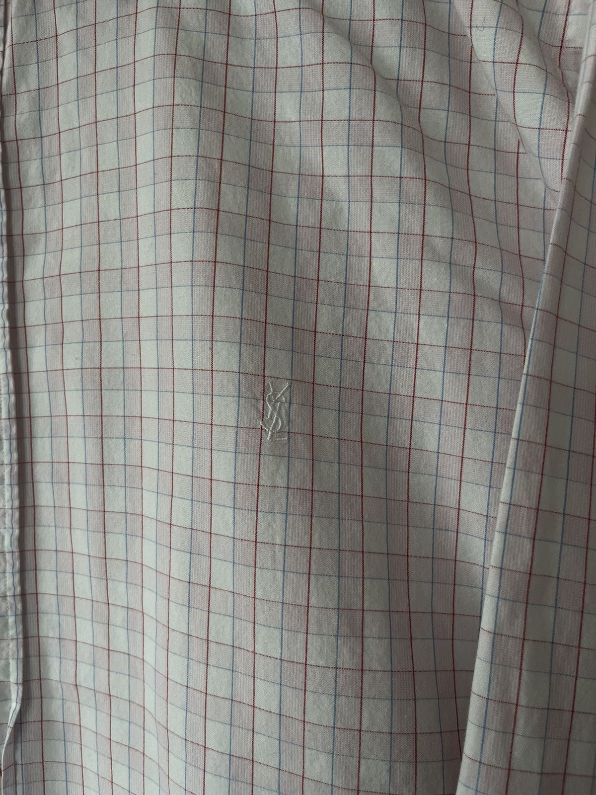 Yves Saint Laurent Vintage Yves Saint Laurent YSL Checkered shirt cotton XL Size US XL / EU 56 / 4 - 3 Thumbnail