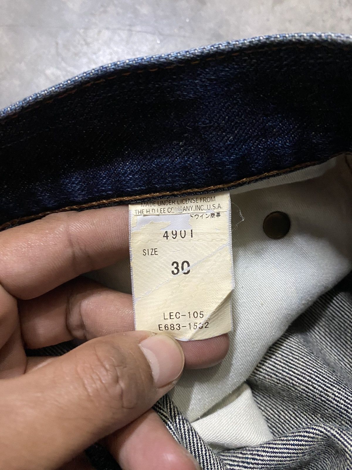 Japanese Brand × Jean × Lee Flare Jeans Vintage Lee Rider Rusty Denim @7 Size US 30 / EU 46 - 13 Thumbnail