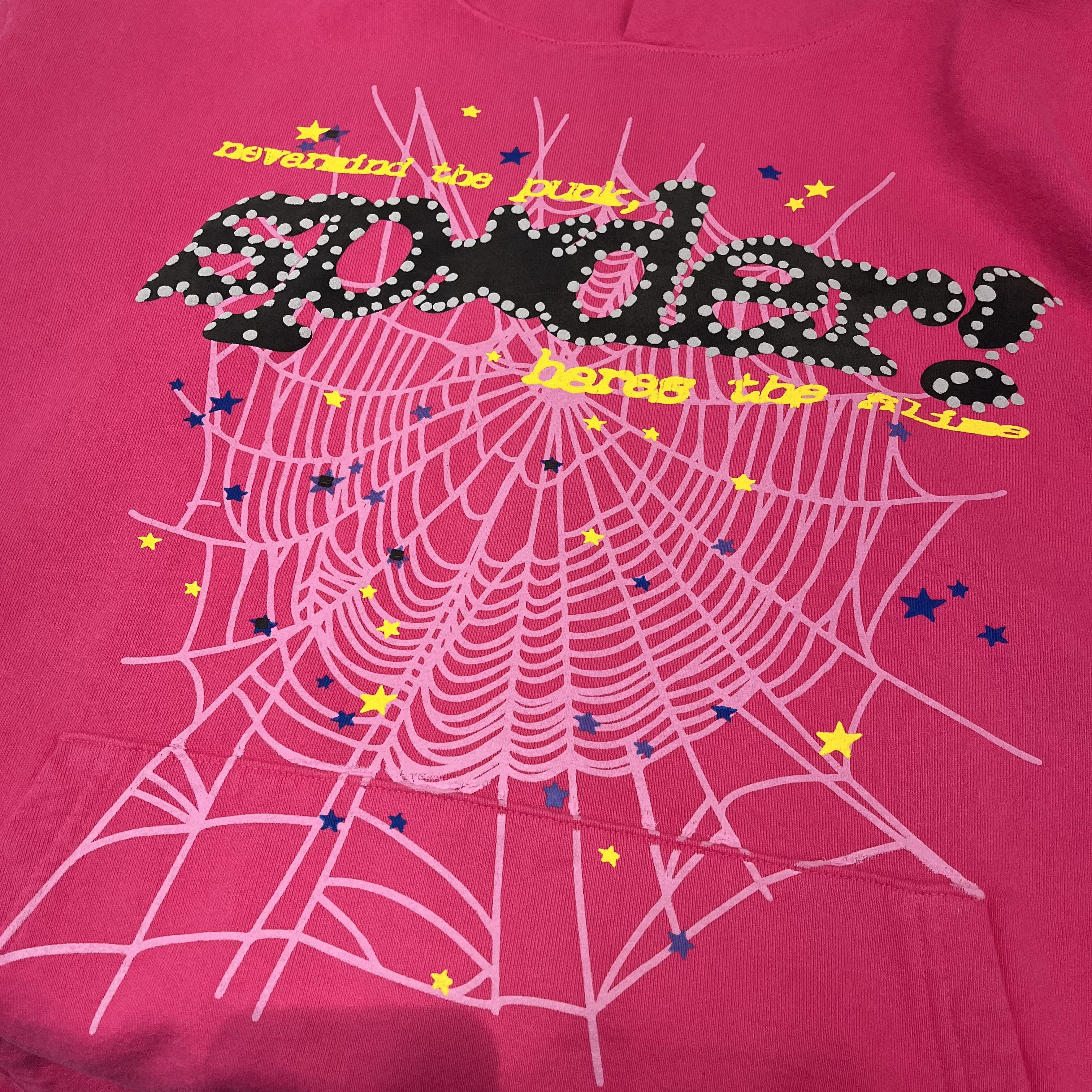 Sp5der Sp5der P*NK V2 Hoodie Pink Size US XXL / EU 58 / 5 - 3 Thumbnail
