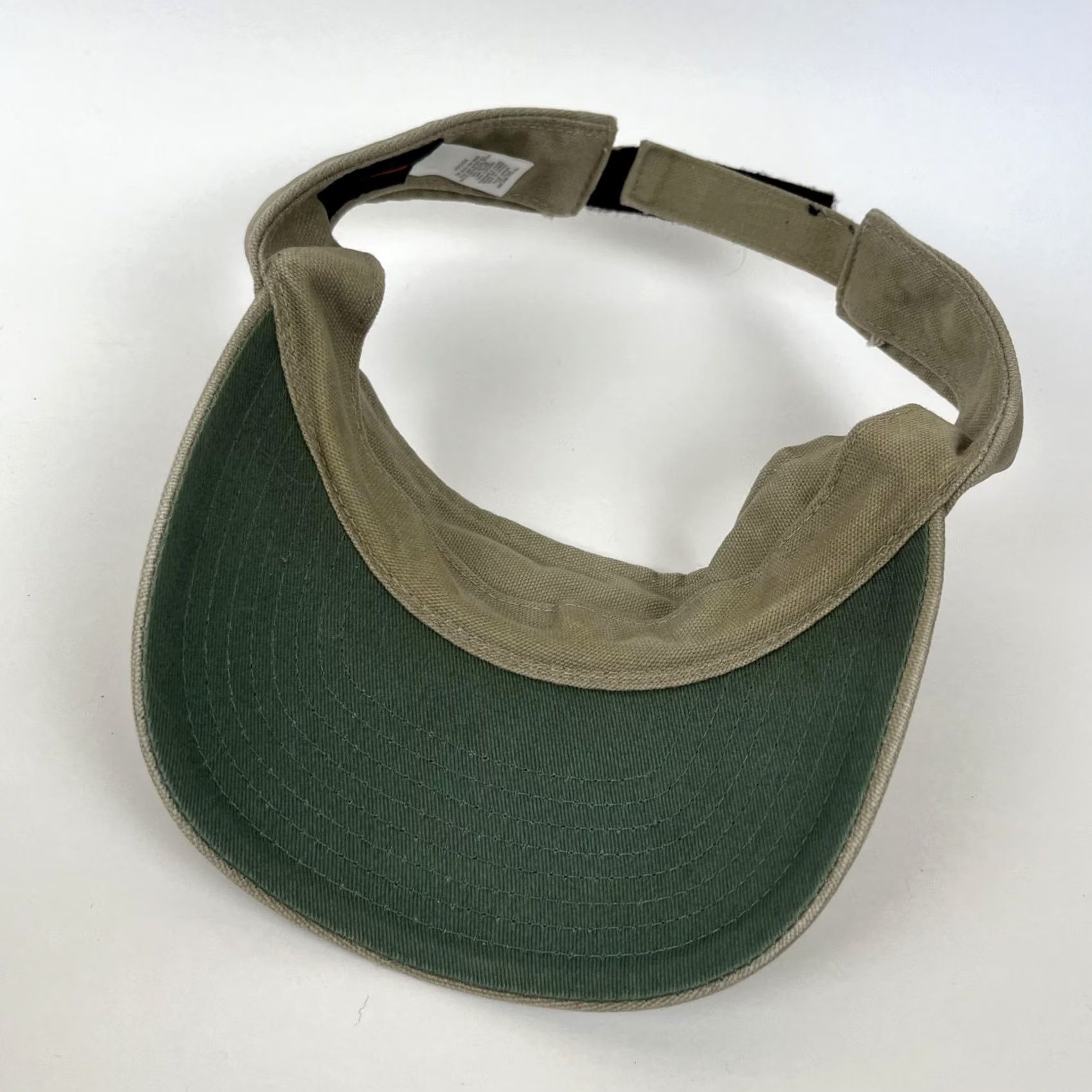Nike Nike Visor Hat Cap Adjustable Mens One Size Beige Just Do It Swoosh Y2K Size ONE SIZE - 7 Thumbnail