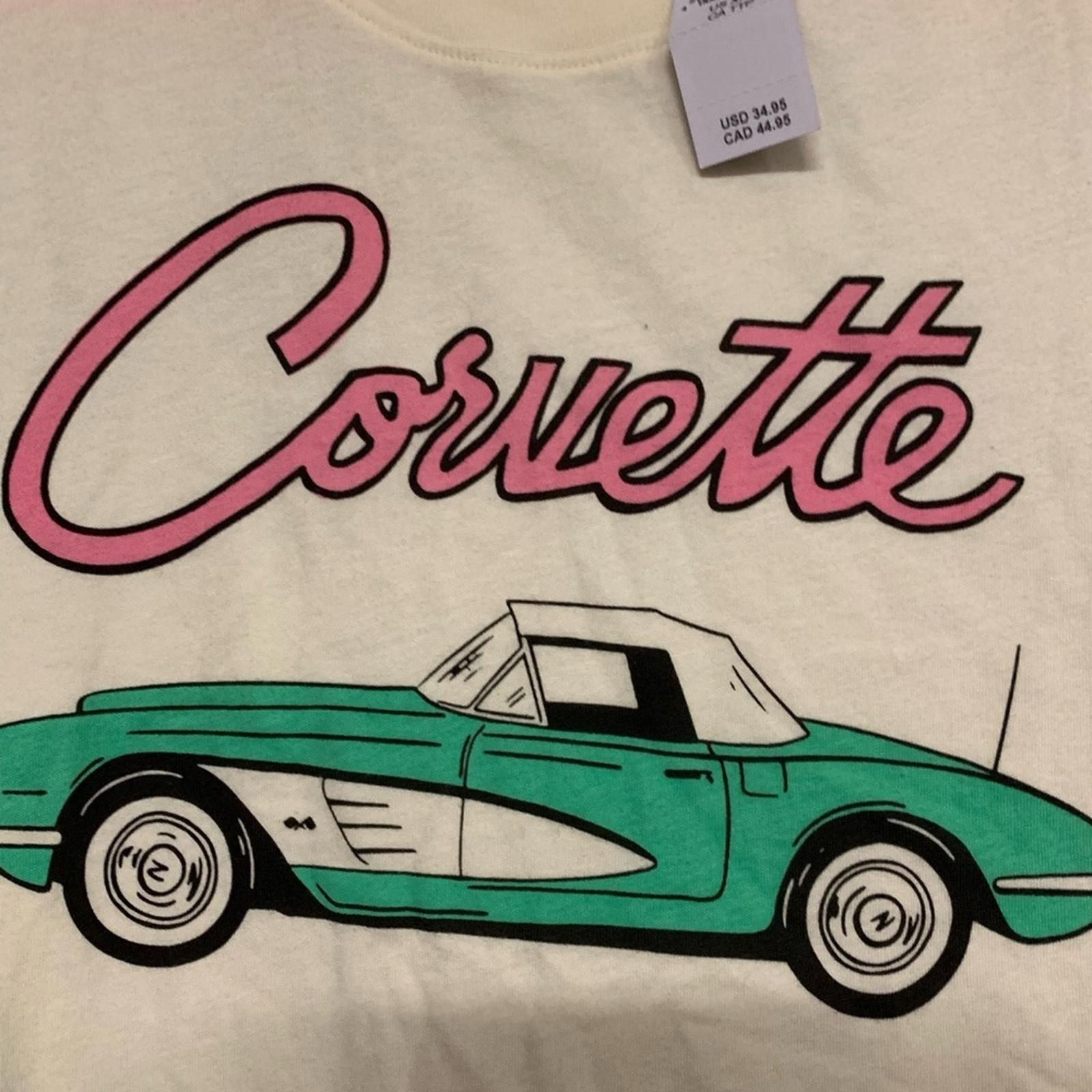 American Eagle Outfitters NWT American Eagle Corvette Graphic Tank Top Size XXS / US 00 / IT 34 - 2 Thumbnail