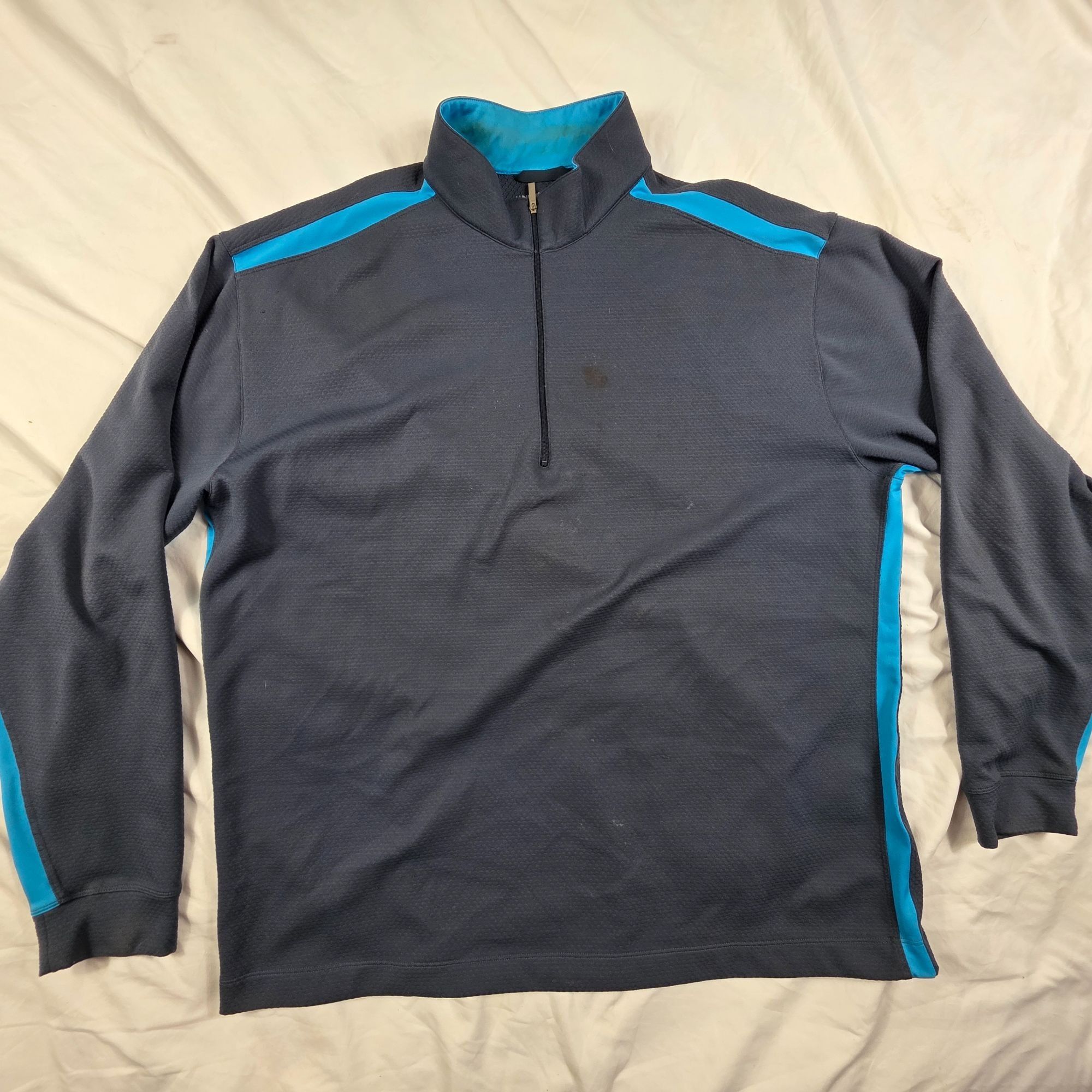 Nike Nike Golf Dri-Fit Mens XL Gray Blue 1/4 Zip Pullover Sweatsh Size US XL / EU 56 / 4 - 1 Thumbnail