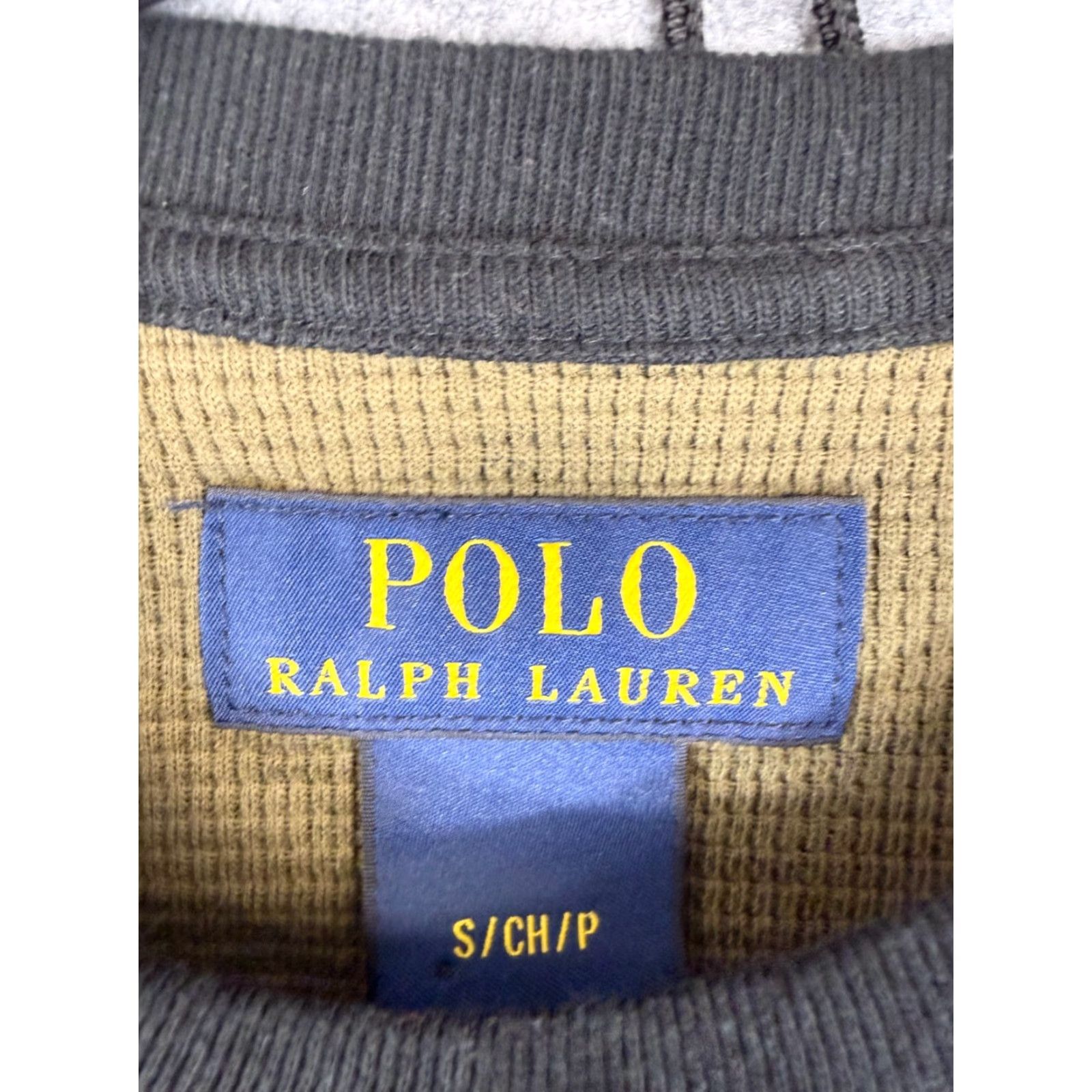 Polo Ralph Lauren Polo Ralph Lauren Thermal Shirt Mens S Green Camouflage Waffle Knit Long Sleeve Crew Neck Size US S / EU 44-46 / 1 - 6 Thumbnail