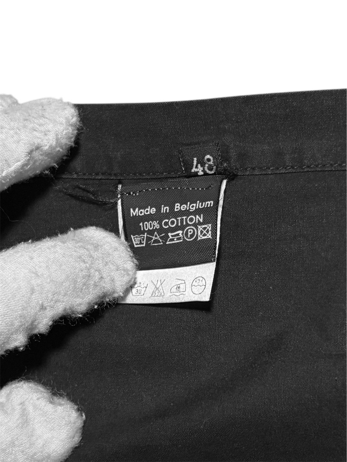 Raf Simons RARE 2000-2001 Autumn Winter Raf Simons Black Dress Shirt Size US M / EU 48-50 / 2 - 6 Thumbnail