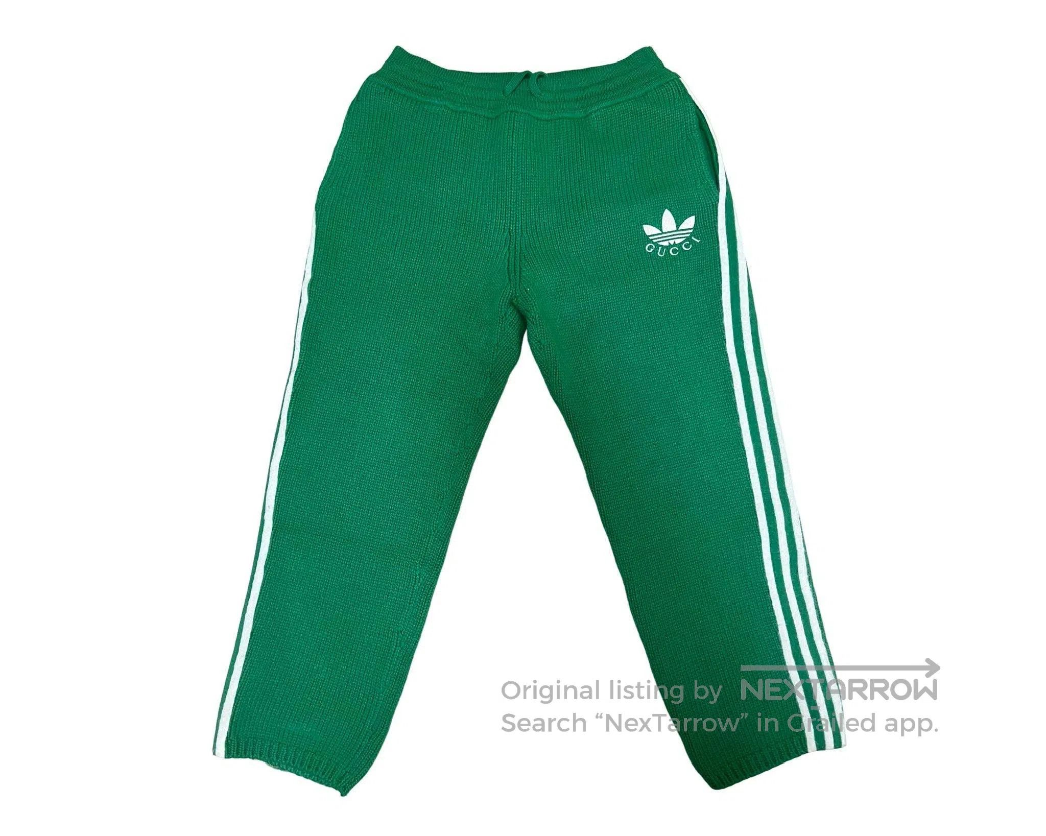 Adidas × Gucci Adidas X Gucci Monogram Pants Side Stripe Green