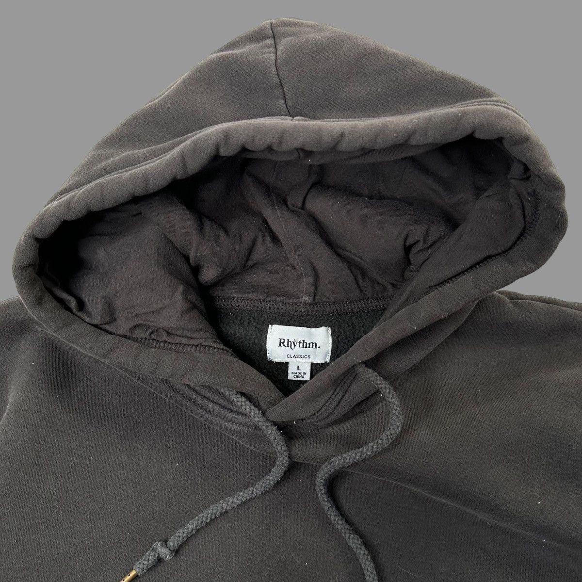 Vintage Vintage blank heavyweight gray hoodie Size US L / EU 52-54 / 3 - 4 Thumbnail