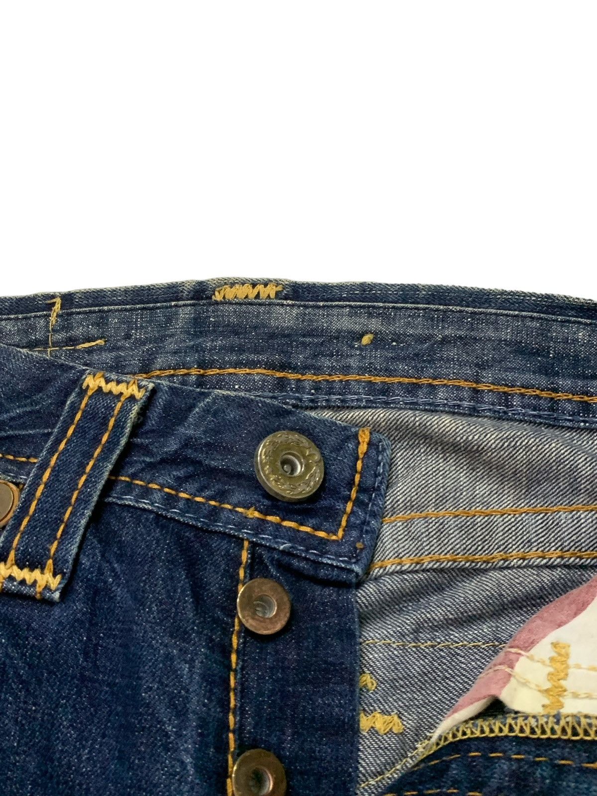 Ed Hardy × True Religion True Religion Joey Herritage Big Stitch Flared Raw Jeans Size US 32 / EU 48 - 13 Thumbnail