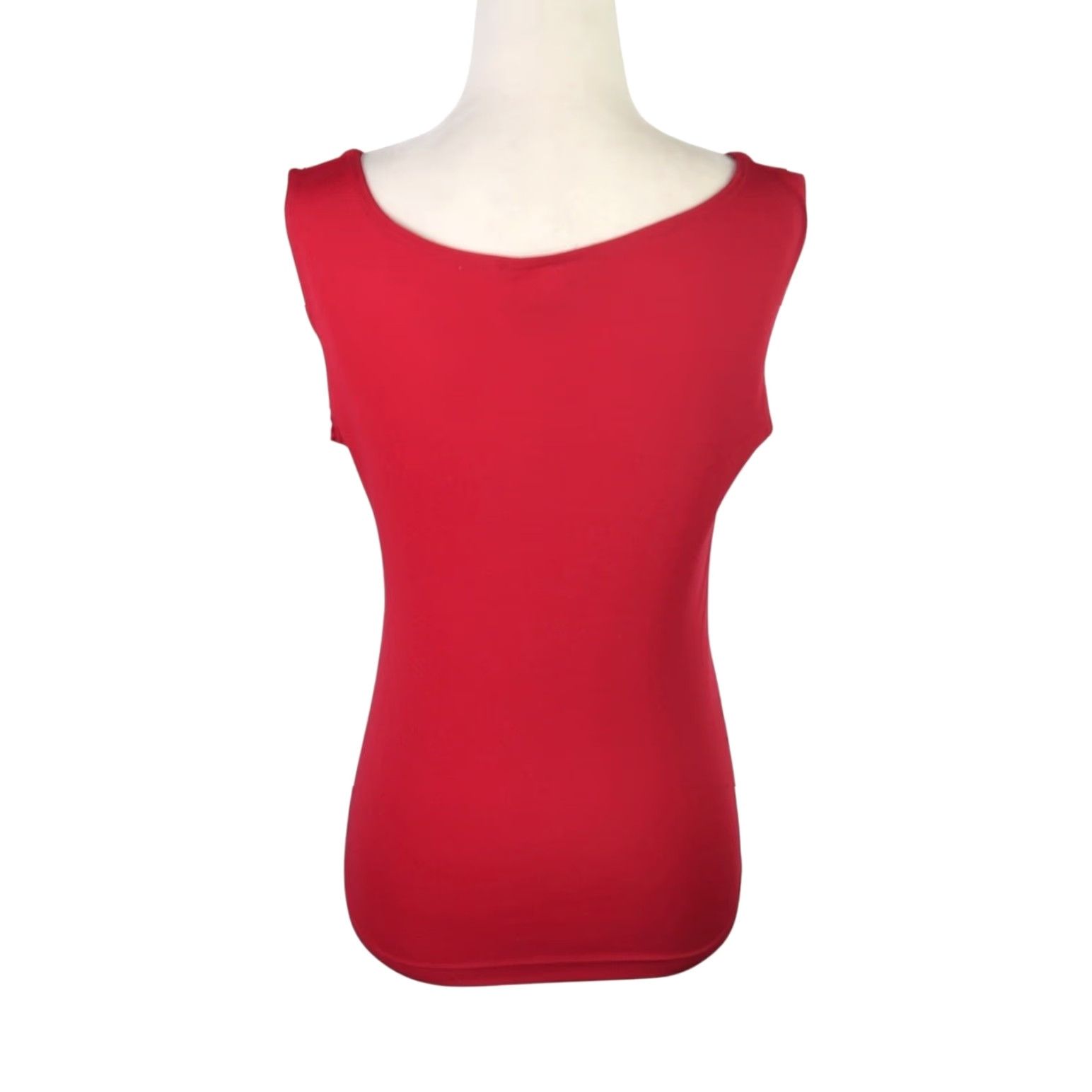 Vintage VINTAGE 90s Rave City Tank Top Womens S Red Scoop Neck Sleeveless Polyester Basic Casual 90s Theme Size S / US 4 / IT 40 - 4 Thumbnail