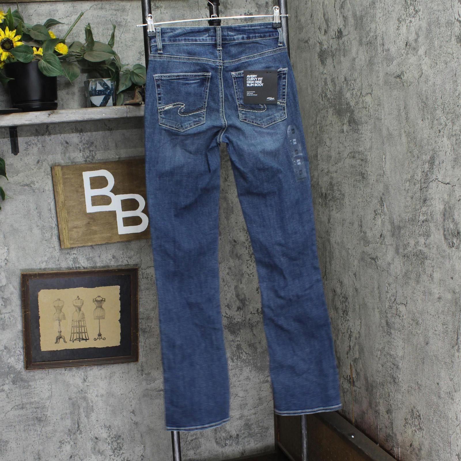 Silver Jeans Co. Nwt Silver Jeans Co. Slim Bootcut Jeans Indigo Blue 26x33 Size 26" / US 2 / IT 38 - 2 Thumbnail