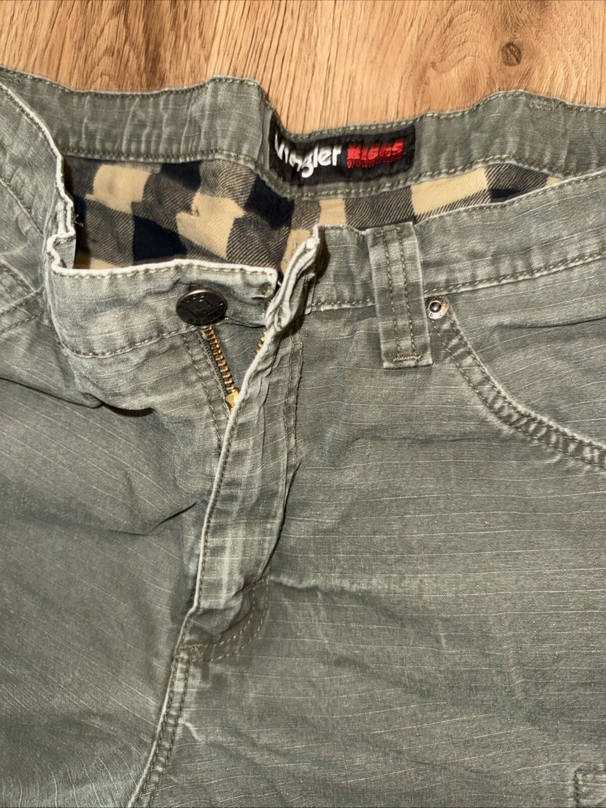 Wrangler Wrangler RIGGS Workwear Ranger Cargo Pants Flannel Lined Size US 35 - 3 Thumbnail