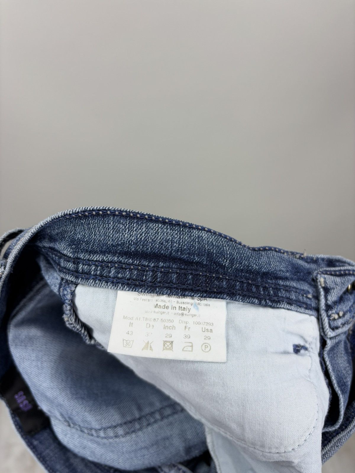 Versace × Versus Versace Womens jeans Versus Versace Size 43 Color Blue Size 29" - 10 Thumbnail