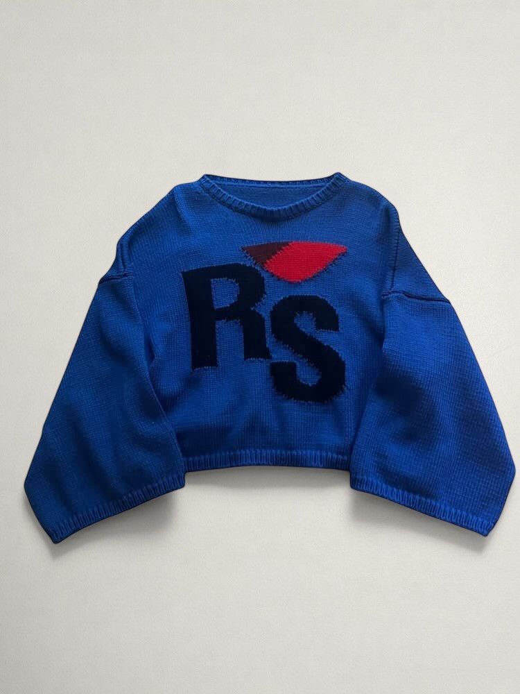 Raf Simons Raf simons blue RS sweater Size US M / EU 48-50 / 2 - 1 Thumbnail