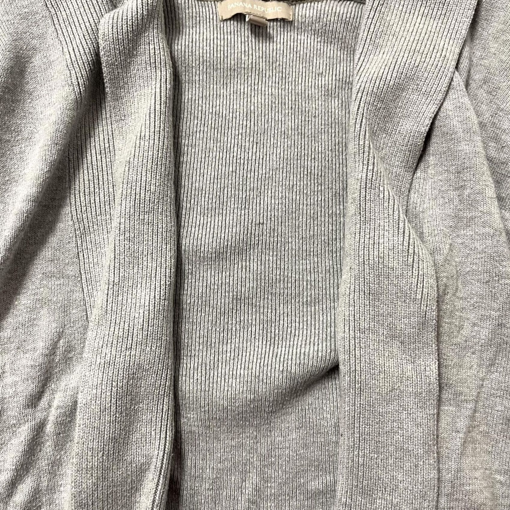 Banana Republic Banana Republic Sweater Womens Medium Gray Open Front Cardigan Knit Size M / US 6-8 / IT 42-44 - 3 Thumbnail