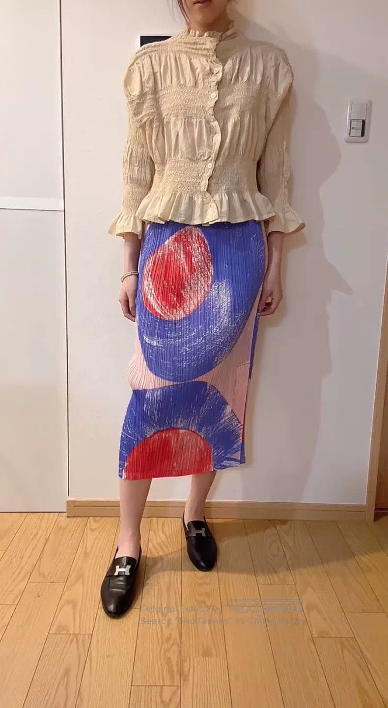 Issey Miyake Issey Miyake size:3 Ruffle Skirt Size 22" - 5 Thumbnail