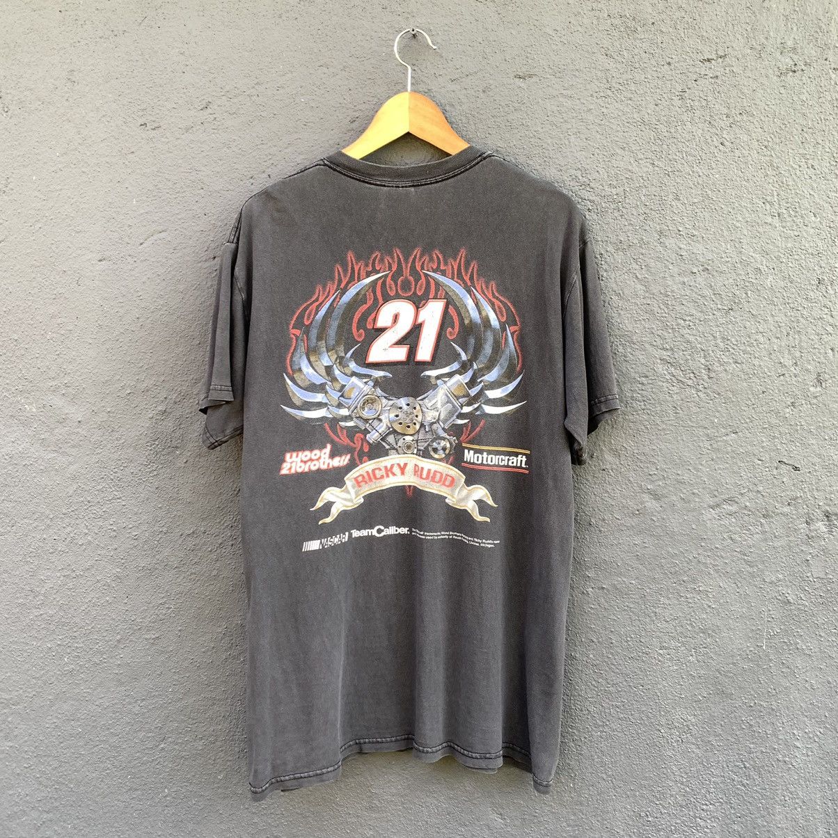 West Coast Choppers Thrashed Faded Faded Y2K Ricky Rudd Motorcraft Tee Size US M / EU 48-50 / 2 - 1 Thumbnail