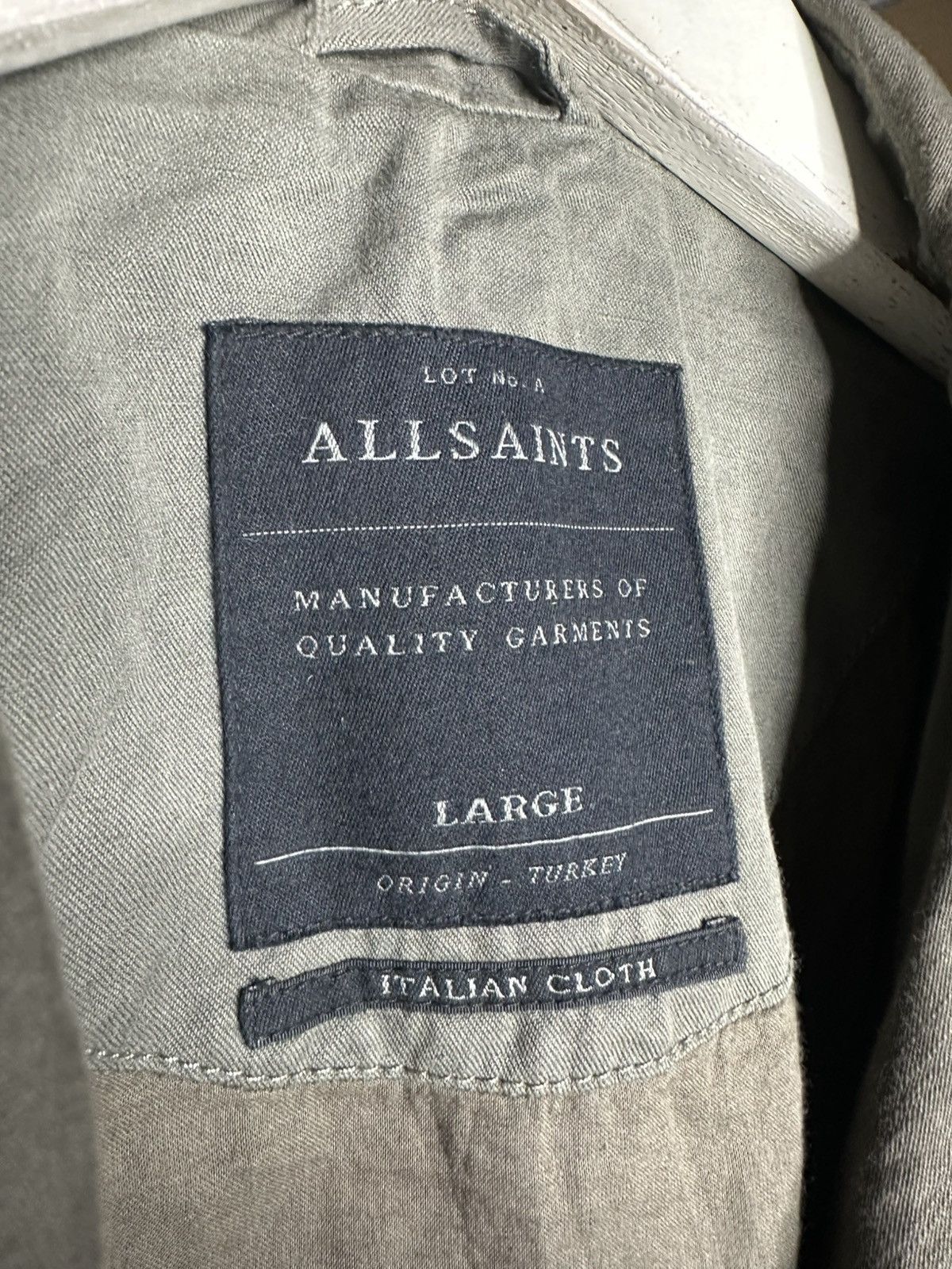Allsaints AllSaints Hakusan Women Biker Jacket Linen Cotton Size L Size L / US 10 / IT 46 - 3 Thumbnail