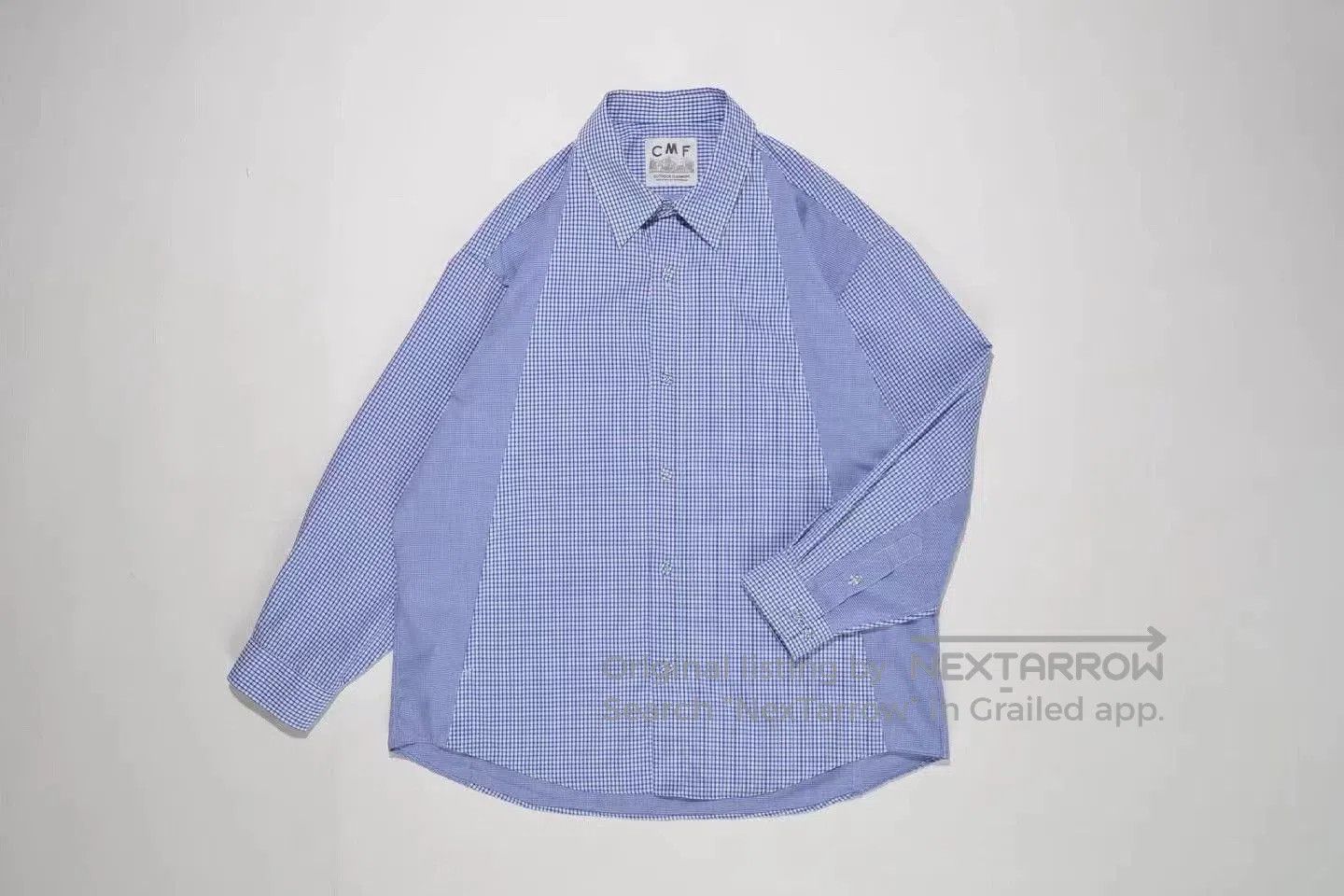 Japanese Brand Comfy Gingham Outdoor Shirt in Blue. Size US M / EU 48-50 / 2 - 1 Thumbnail