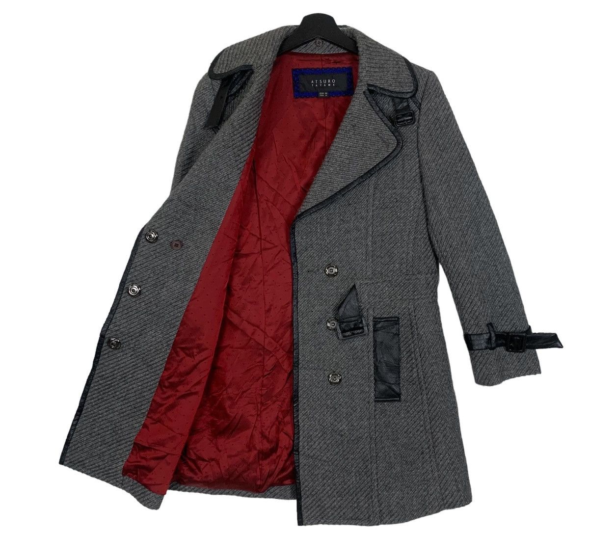 ATSURO TAYAMA Atsuko Tayama Designer Luxury Japanese Brand Overcoat Jacket Size XS / US 0-2 / IT 36-38 - 7 Thumbnail