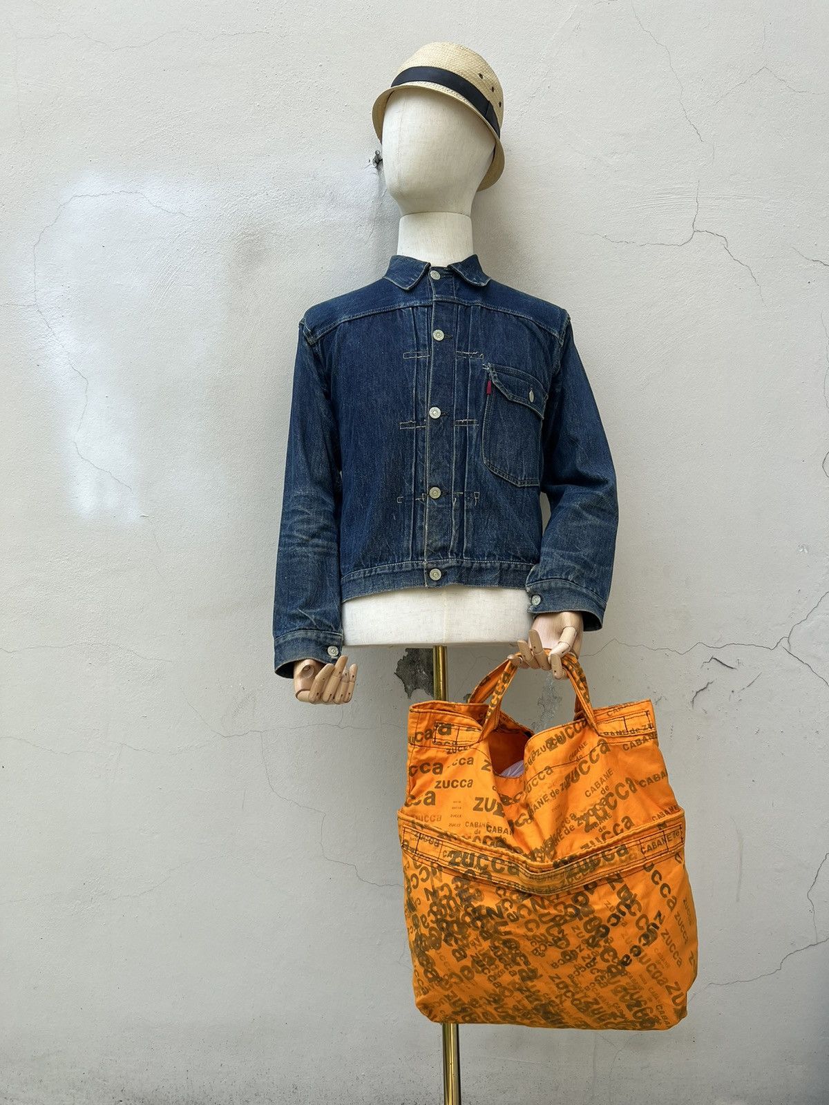 Issey Miyake Vintage Issey Miyake ZUCCA Monogram Orange Handle Bag Size ONE SIZE - 1 Thumbnail
