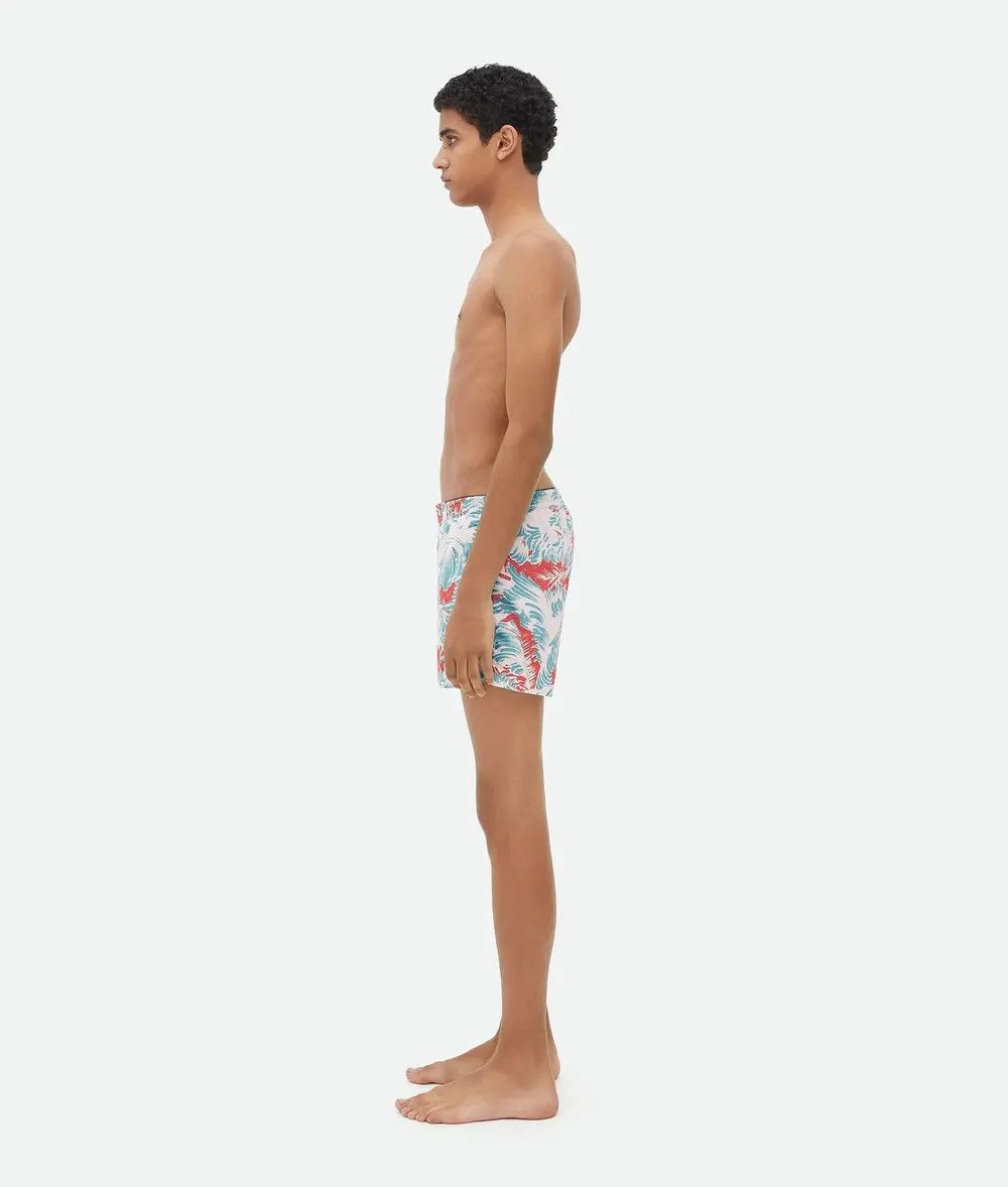 Bottega Veneta o1s1rm0925 Printed Nylon Swim Shorts in Multicolor Size US 38 / EU 54 - 2 Thumbnail
