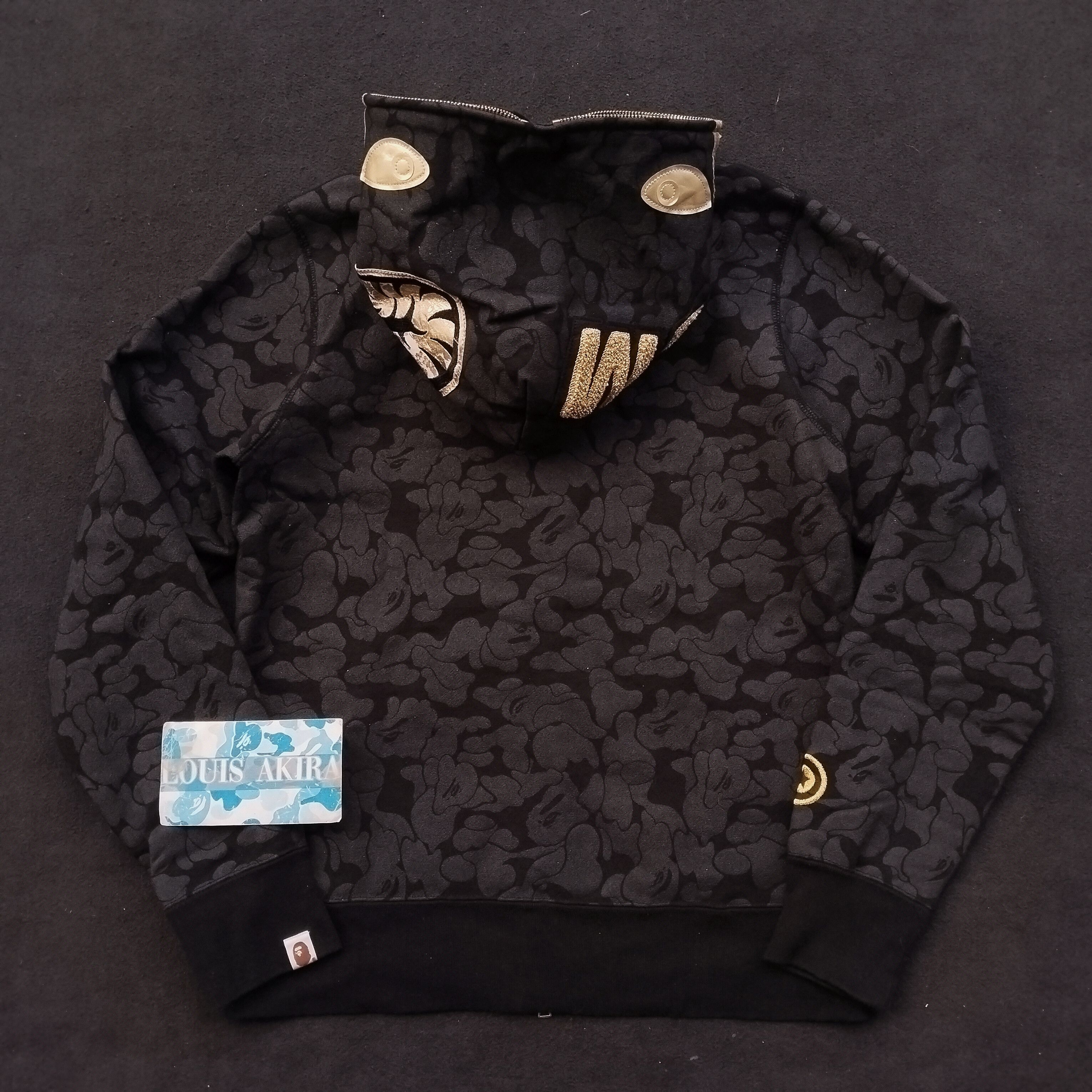 Bape Solid Camo Shark Full Zip Hoodie Size US M / EU 48-50 / 2 - 7 Thumbnail