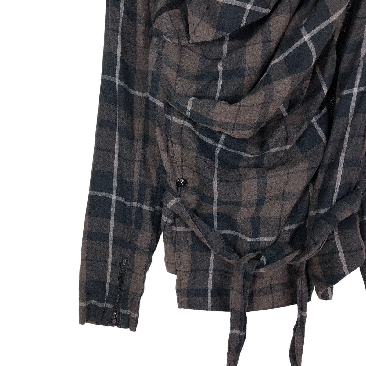 Diesel 📌CROPPED BIKER JACKET DIESEL TARTAN DESIGN BONDAGE STYLE Size US XS / EU 42 / 0 - 13 Thumbnail