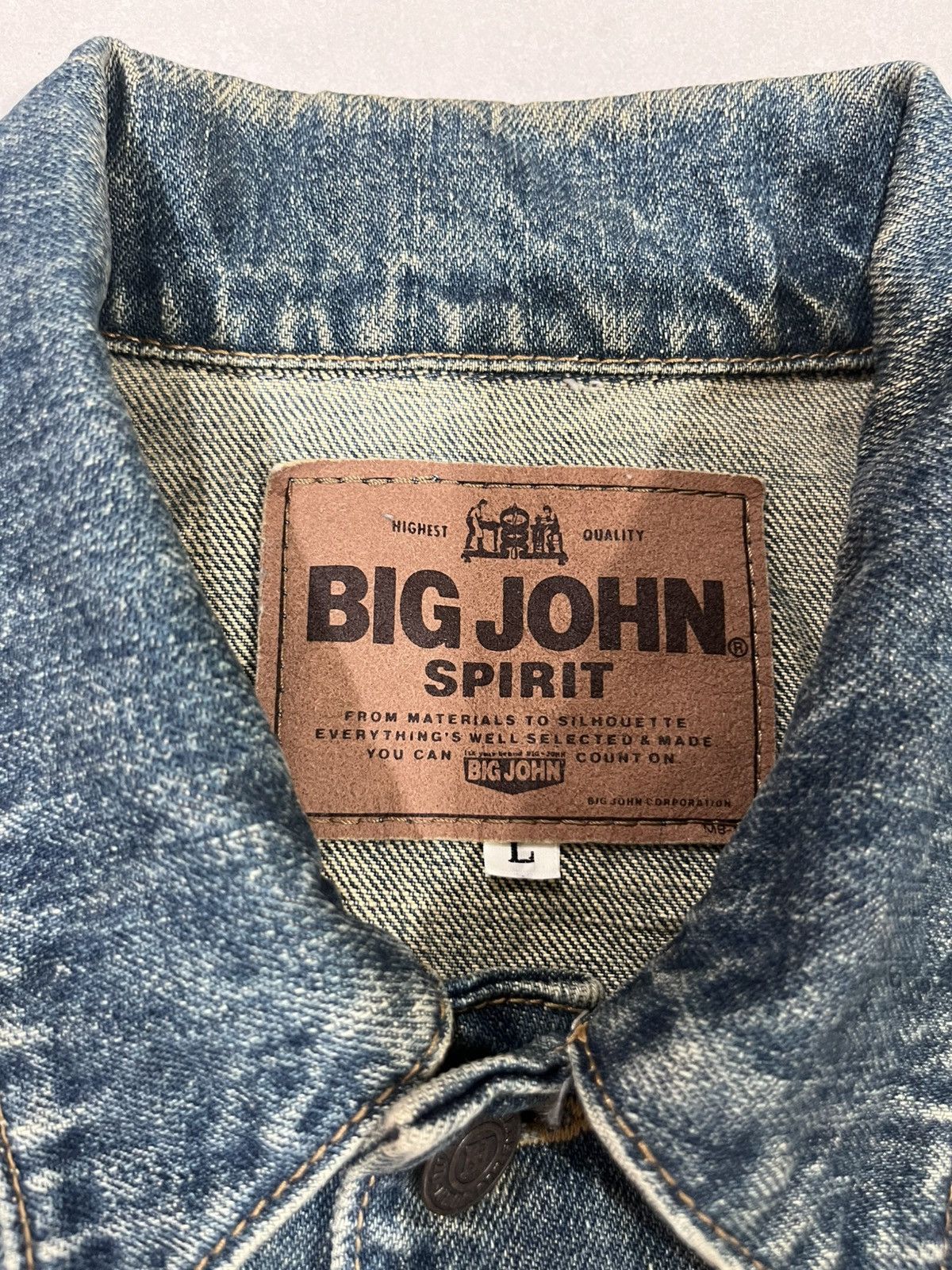 Big John Vintage Big John Spirit Jeans Jacket Denim Size L Size US L / EU 52-54 / 3 - 8 Thumbnail
