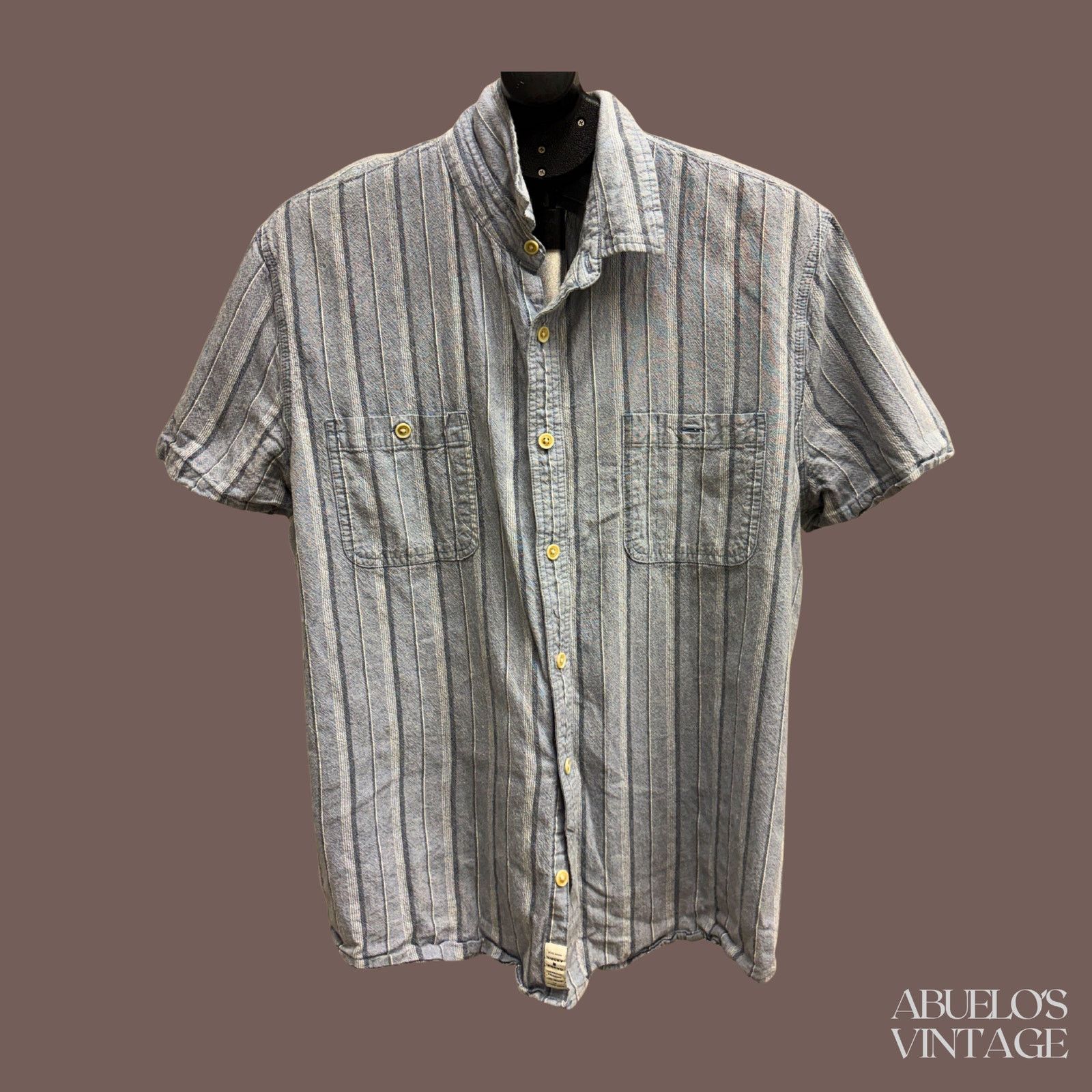Lucky Brand VTG Button Up Shirt | Lucky Brand Stripe | Workwear Core Size US XL / EU 56 / 4 - 1 Thumbnail