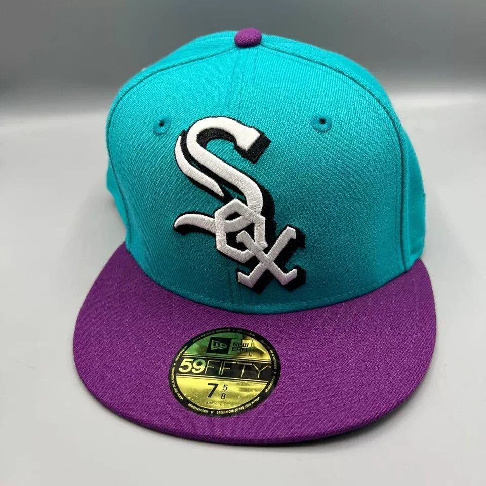 New Era Chicago White Sox Hat Men 7 5/8 59Fifty New Era Fitted Cap Size ONE SIZE - 2 Thumbnail
