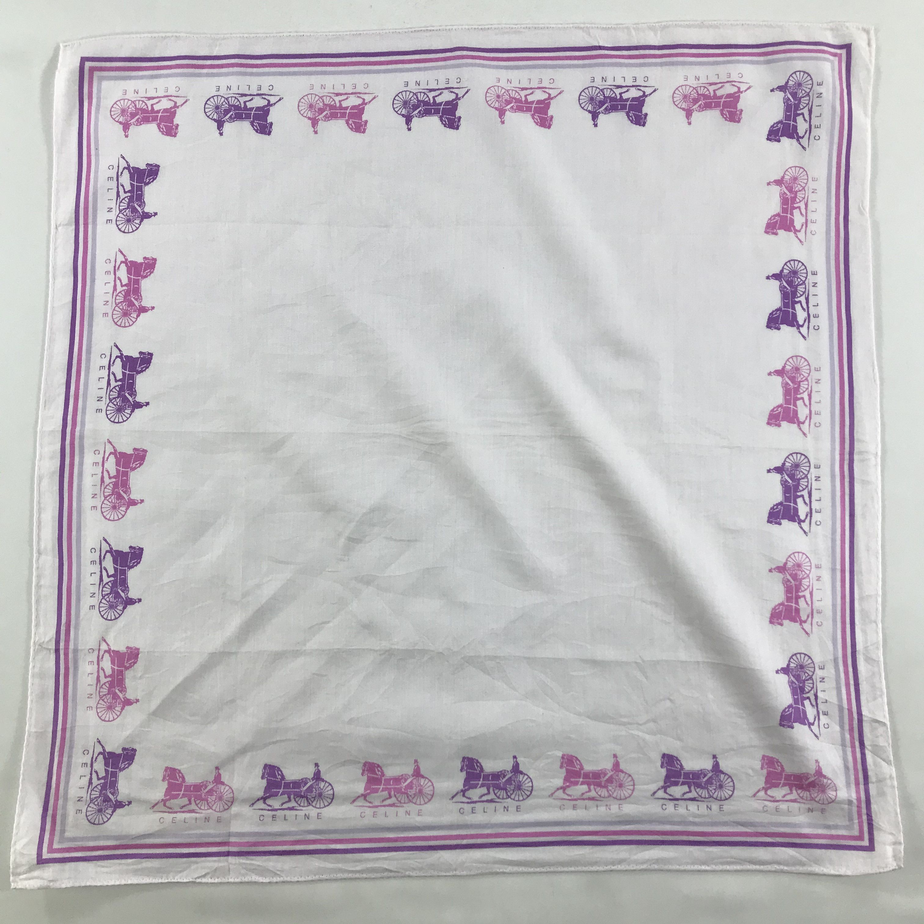 Celine × Vintage Celine Bandana / Handkerchief / Neckerchief - S1485 Size ONE SIZE - 1 Thumbnail