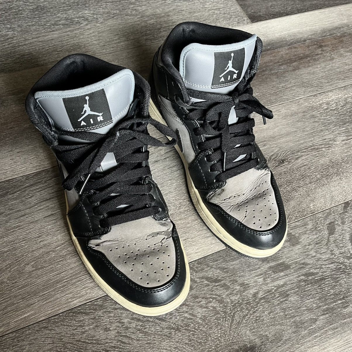 Nike × Vintage Vintage Air Jordan 1 Mid Cool Grey 364770-023 Shoes Size 7.5 Size US 7.5 / EU 40-41 - 2 Thumbnail