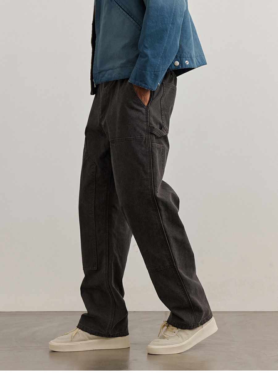 Designer × Japanese Brand × Vintage double knee washed faded