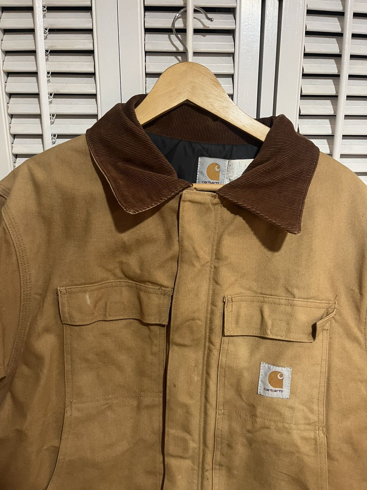Carhartt 90s Brown Carhartt Arttic Jacket CQ186 / Union MADE Size US L / EU 52-54 / 3 - 2 Thumbnail
