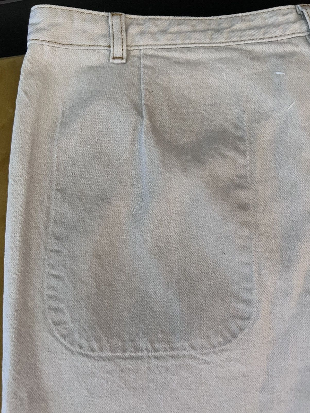 Maison Margiela SS23 hand-painted stone-washed denim shorts, sz 32–34, Italy Size US 32 / EU 48 - 13 Thumbnail