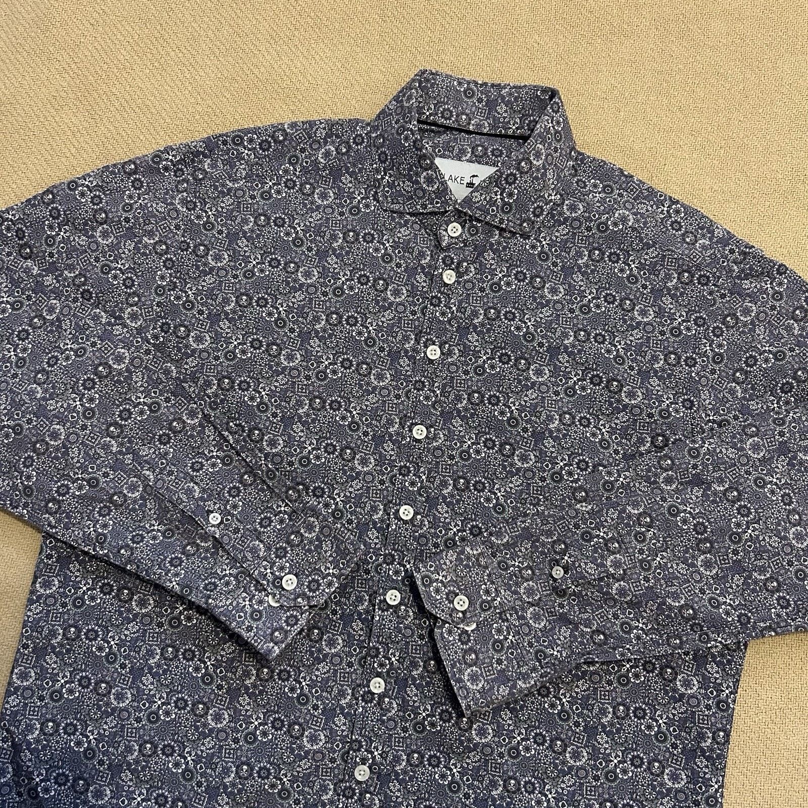 Other Blake Mill Floral Skull Crossbones Print Button Up Shirt XL Size US XL / EU 56 / 4 - 1 Thumbnail