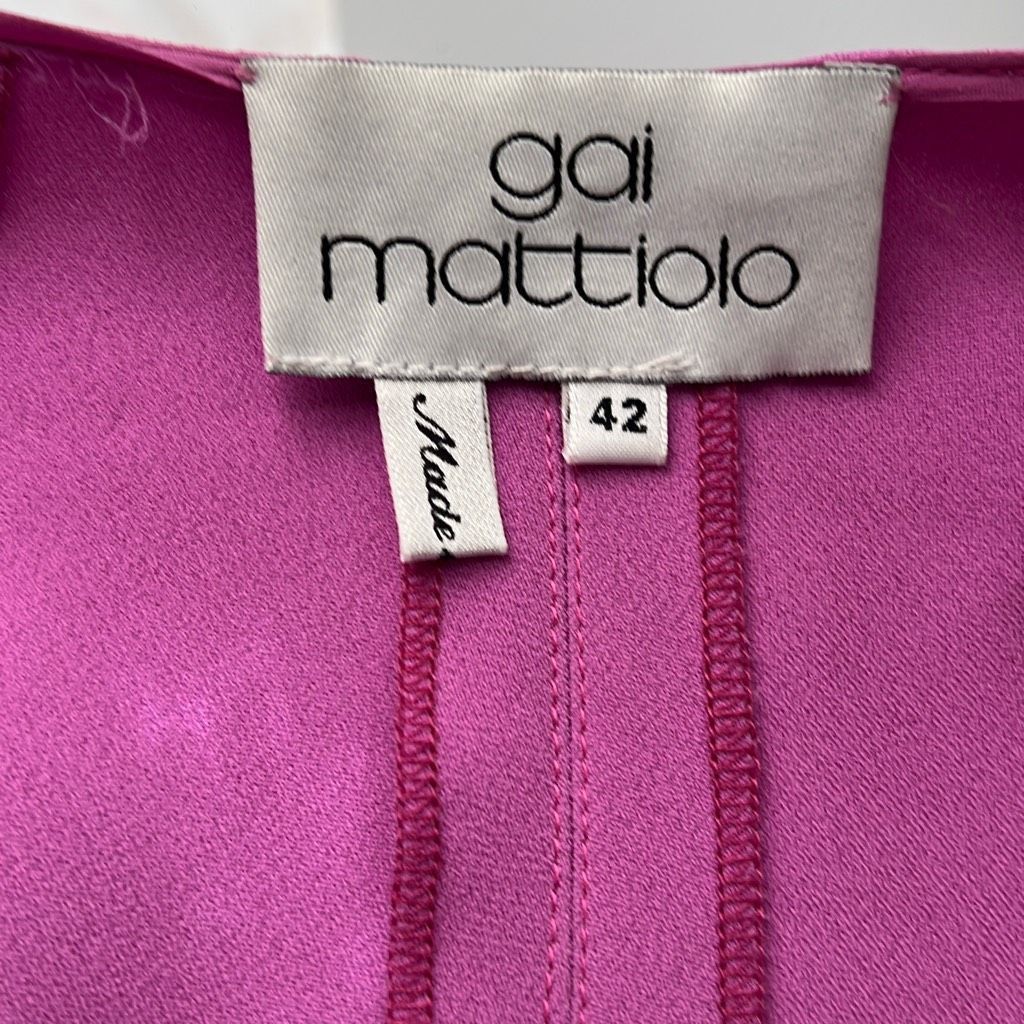 Cult Gaia NWT Gai Mattiolo Plunging V-neckline Structured Cups Cut-out front detail Purple Hue 4 / 6 (025) Size S / US 4 / IT 40 - 10 Thumbnail