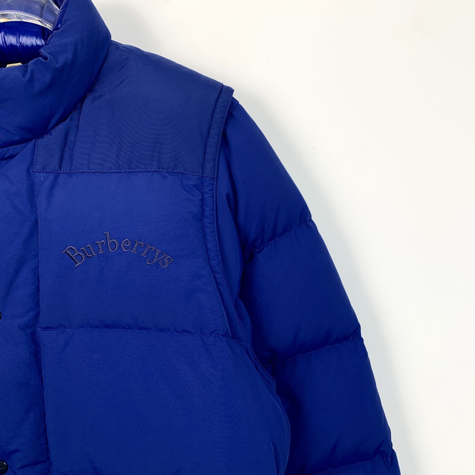 Burberry Burberrys Blue Puffer Jacket Mens Size S Size US S / EU 44-46 / 1 - 3 Thumbnail
