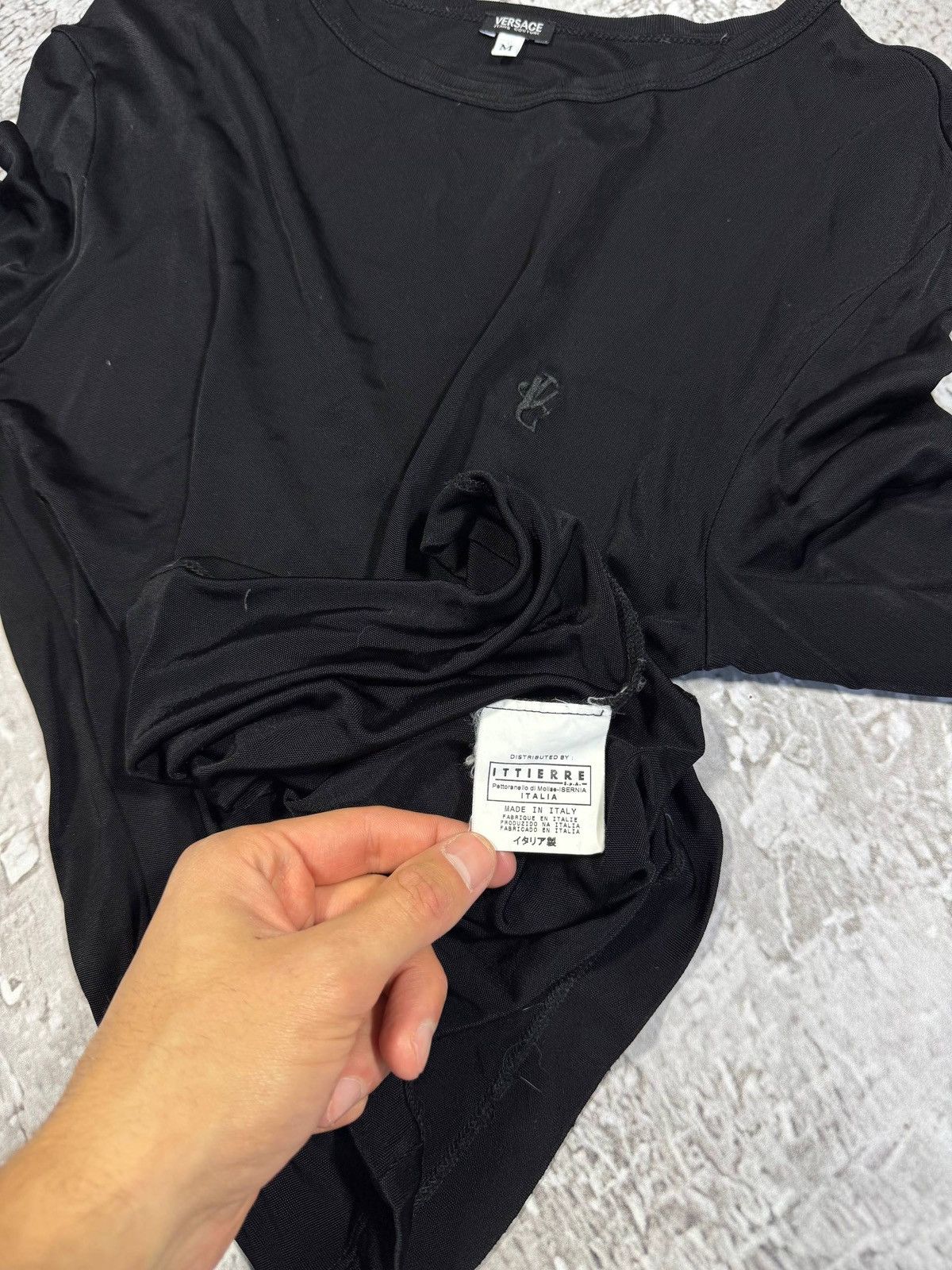 Versace Jeans Couture Versace Jeans Couture Small logo Long sleeve Womans size M Size M / US 6-8 / IT 42-44 - 4 Thumbnail