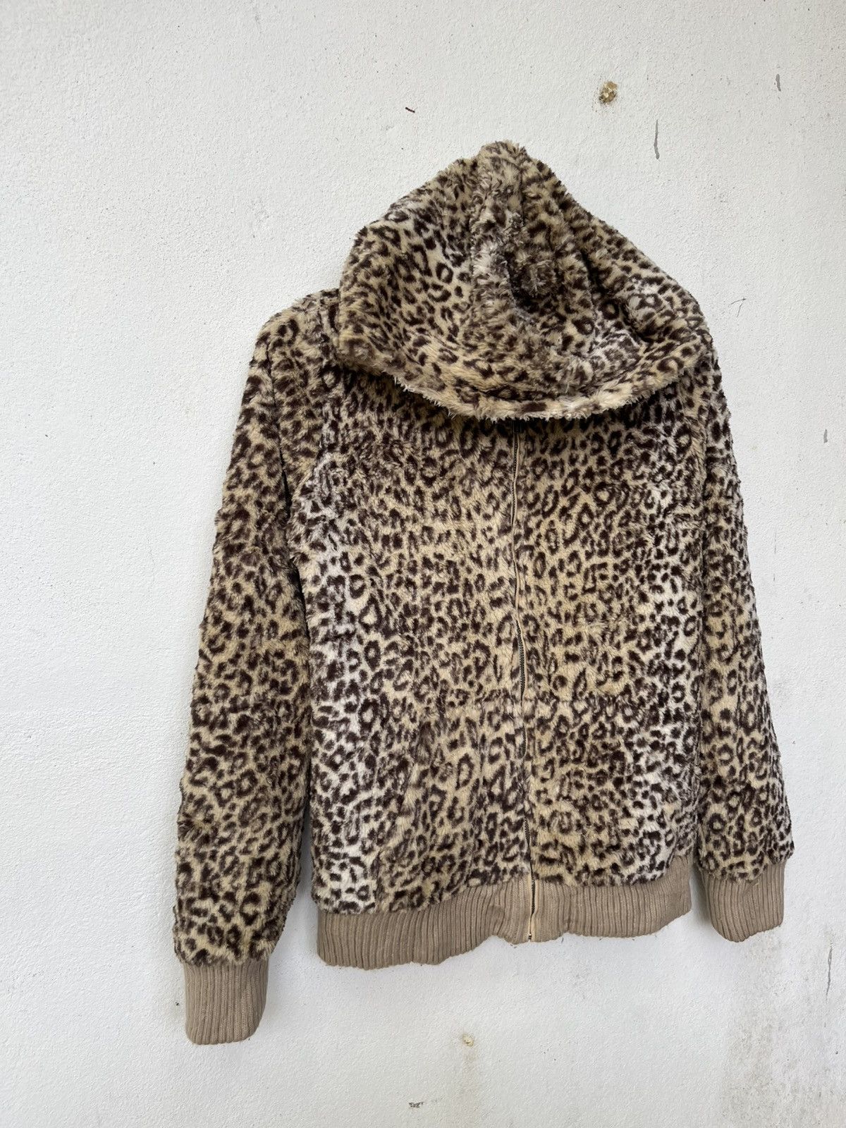 Japanese Brand 💥Crazy Leopard Fullprinted Motives Zipper Jackets Size US S / EU 44-46 / 1 - 2 Thumbnail