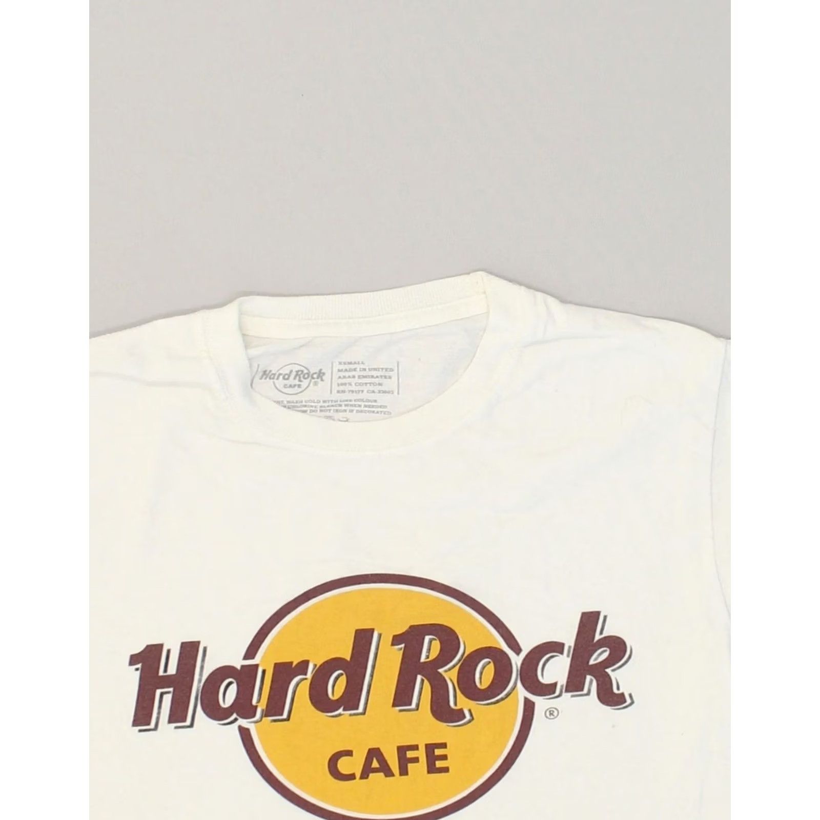 Hard Rock Cafe HARD ROCK CAFE Mens Barcelona Graphic T-Shirt Top XS White Cotton PS12 Size US XS / EU 42 / 0 - 5 Thumbnail