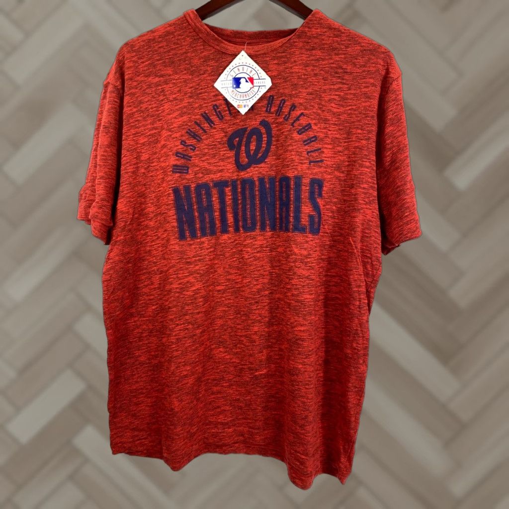 Vintage Washington Nationals Shirt TShirt Size L Genuine Red 648 Maroon Men Short Sleeve Crew Neck Sports Size US L / EU 52-54 / 3 - 1 Thumbnail